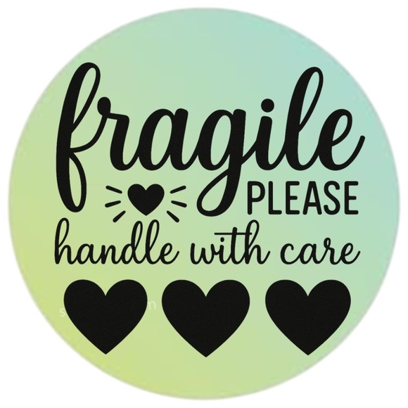 Fragile Handle With Care Stickers – 2" Round Labels – 100 PCS – 15 Color Options - Picture 7 of 15